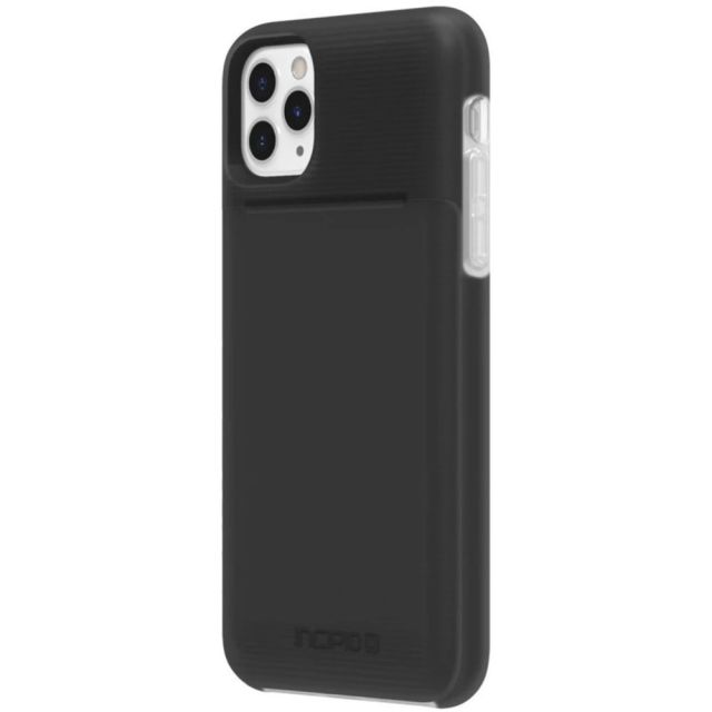 Incipio Stashback 2.0 For iPhone 11 Pro Max - For Apple iPhone 11 Pro Max Smartphone - Black - Soft-touch - Shock Absorbing, Drop Resistant, Shock Resistant, Impact Resistant, Scratch Resistant - FortiCore