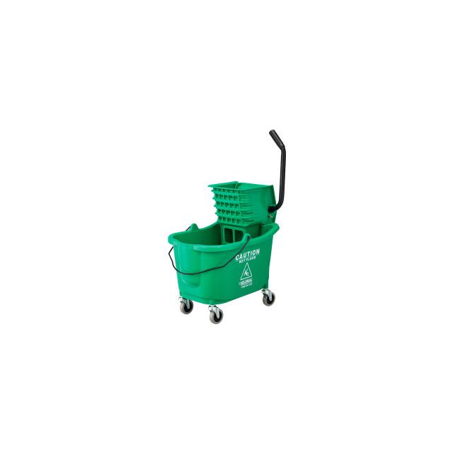 GoVets™ Mop Bucket And Wringer Combo 38 Qt. Side Press Green 594GN260