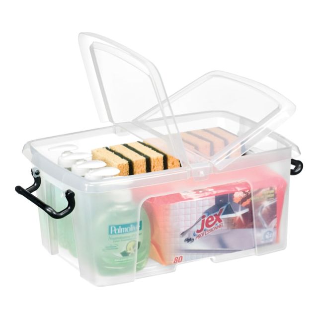 CEP Strata Smart Storemaster Storage Box With Butterfly Closure, 12 Liters, Clear (Min Order Qty 2) 2006710110
