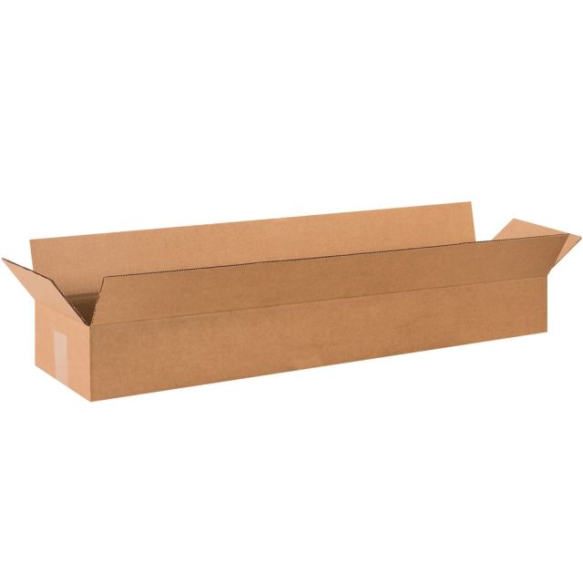 Office Depot Brand Long Corrugated Boxes, 36in x 8in x 4in, Kraft, Pack Of 25 Boxes MPN:3684