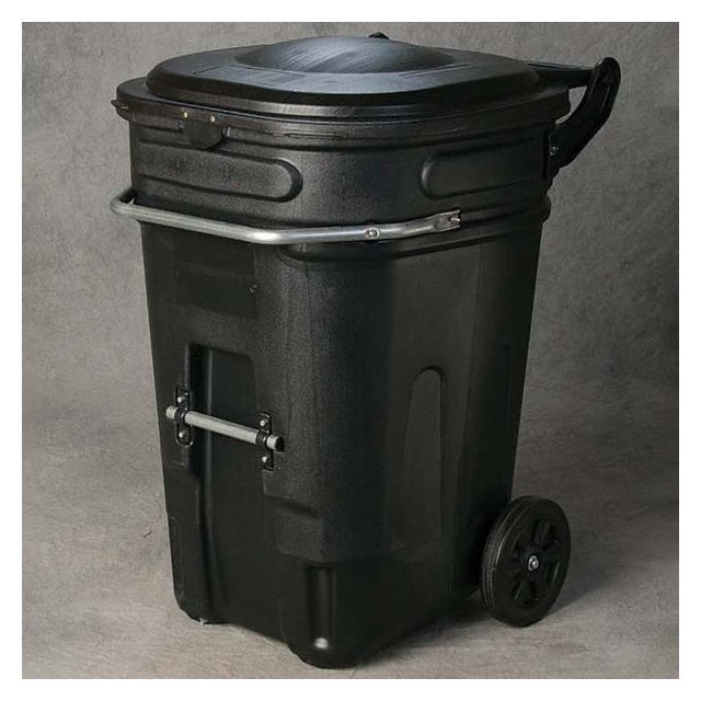 Trash Cans & Recycling Containers, Container Shape: Square , Container Graphics: None , Color: Black , Finish: Smooth , Color: Black