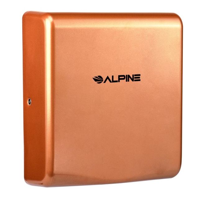 Alpine Industries Willow 120 Volt Steel Electric Commercial Stainless Steel Automatic Touchless Hand Dryer, Copper 405-10-COP