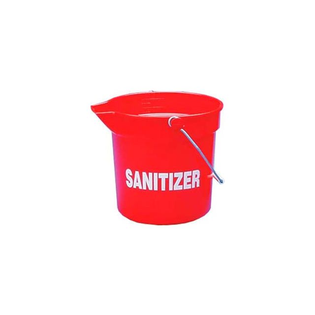 Impact® Deluxe Heavy-Duty Sanitizer Bucket -10 Qt. Red 5510rs - Pkg Qty 12 5510RS