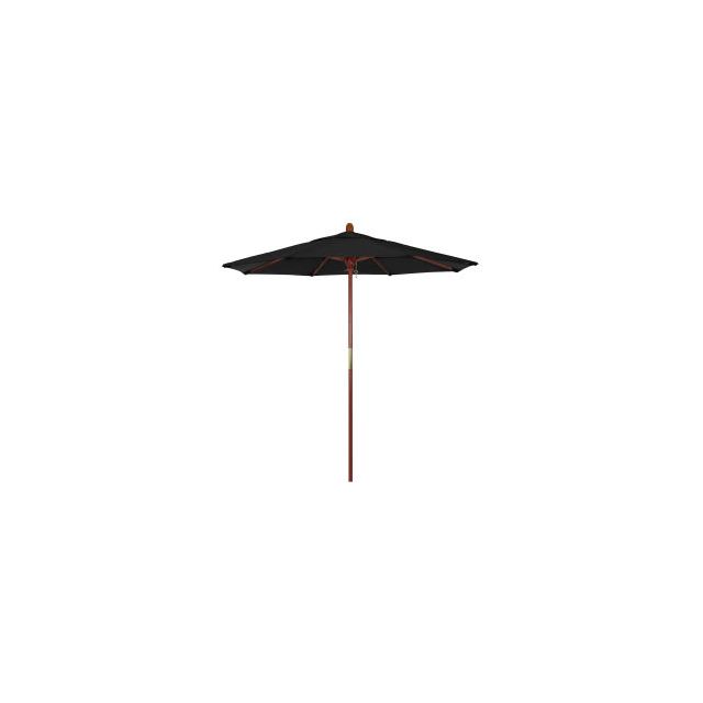 California Umbrella 7.5' Patio Umbrella - Olefin Black - Hardwood Pole - Grove Series MARE758-F32