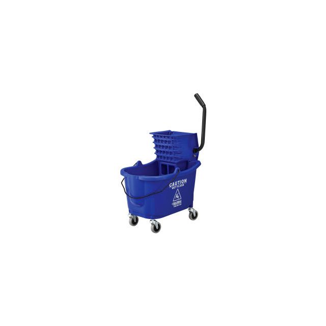 GoVets™ Mop Bucket And Wringer Combo 38 Qt. Side Press Blue 594BL260