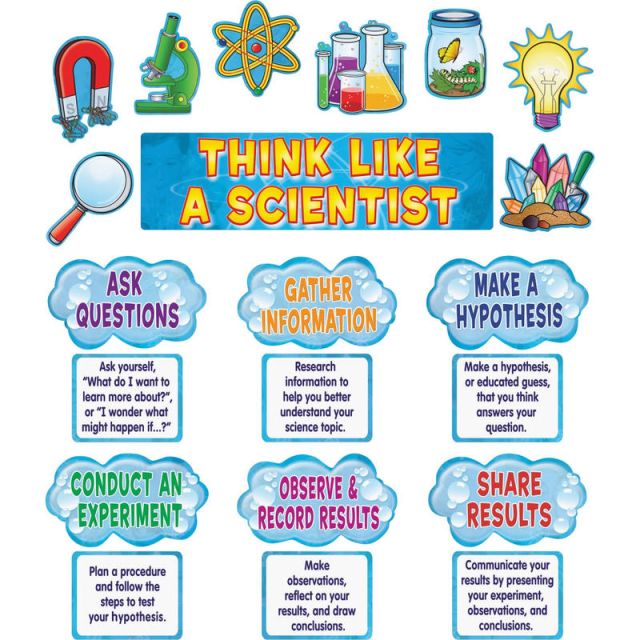 Teacher Created Resources Scientific Mini Bulletin Board Set - Learning Theme/Subject - Acid-free - 26in Height x 6in Width x 21in Length - Multicolor - 1 Set (Min Order Qty 4) 4867