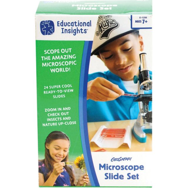 Educational Insights GeoSafari Microscope Slide Set - Theme/Subject: Learning - Skill Learning: Science, Insect, Anatomy, Scientific Terminologies - 7-12 Year - Multi (Min Order Qty 2) 5286