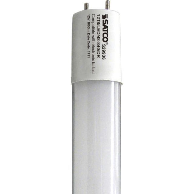 Satco 12W T8 LED Tube - 12 W - 1800 lm - T8 Size - S29936
