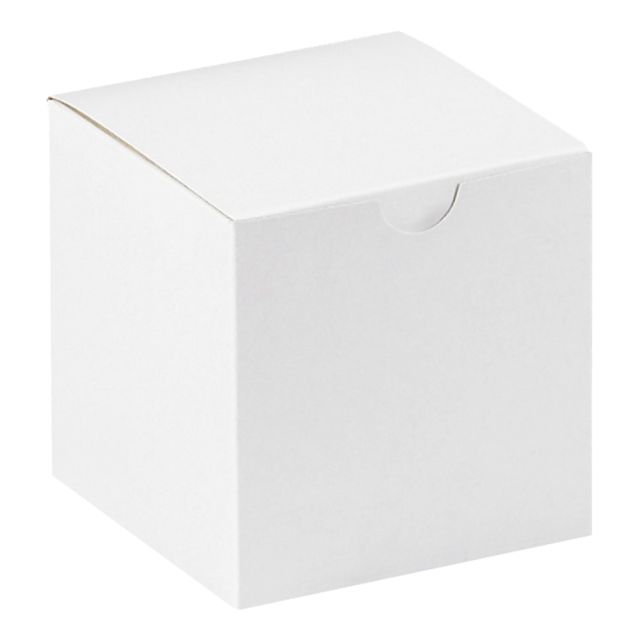 Office Depot Brand Gift Boxes, 4inL x 4inW x 4inH, 100% Recycled, White, Case Of 100 MPN:GB444