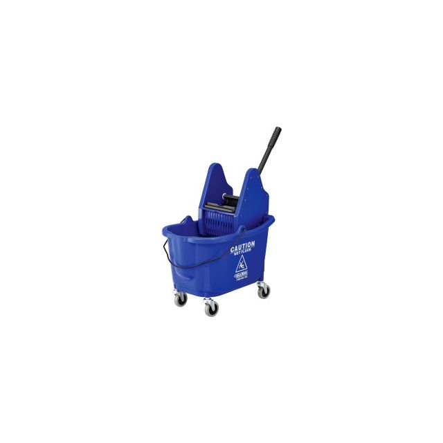 GoVets™ Mop Bucket And Wringer Combo 38 Qt. Down Press Blue 595BL260