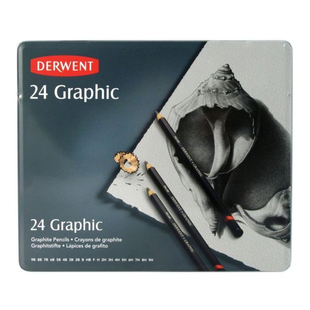 Derwent Graphic Graphite Pencils, Set Of 24 MPN:34202