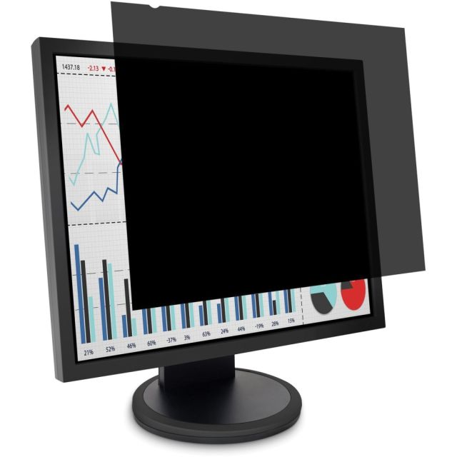 Kensington MagPro 27.0in Monitor Privacy Screen with Magnetic Strip Black - For 27in Widescreen LCD Monitor - 16:9 - Scratch Resistant, Damage Resistant - Anti-glare - 1 Pack MPN:K58359WW