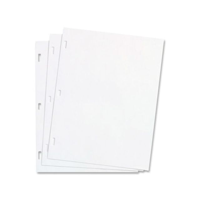 Wilson Jones White Ledger Paper, 8 1/2in x 11in, Plain, 100 Sheets/Box - Plain - Unruled - 3 Hole(s) - 28 lb Basis Weight - 8 1/2in x 11in - White Paper - Punched - 100 / Box MPN:90310