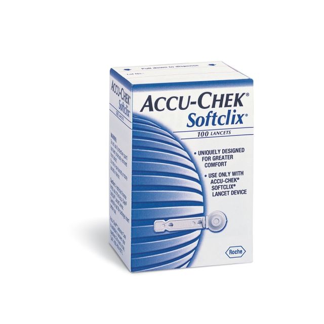 ACCU-CHEK Softclix Lancets, Retail, 28 Gauge, Box Of 100 (Min Order Qty 3) MPN:5903789721001I