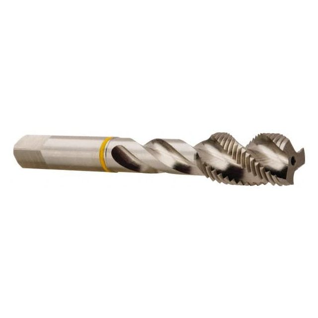 Spiral Flute Tap: 1/4-20, 2 Flutes, Modified Bottoming, 2B Class of Fit, Vanadium High Speed Steel, Bright/Uncoated MPN:T2644402B