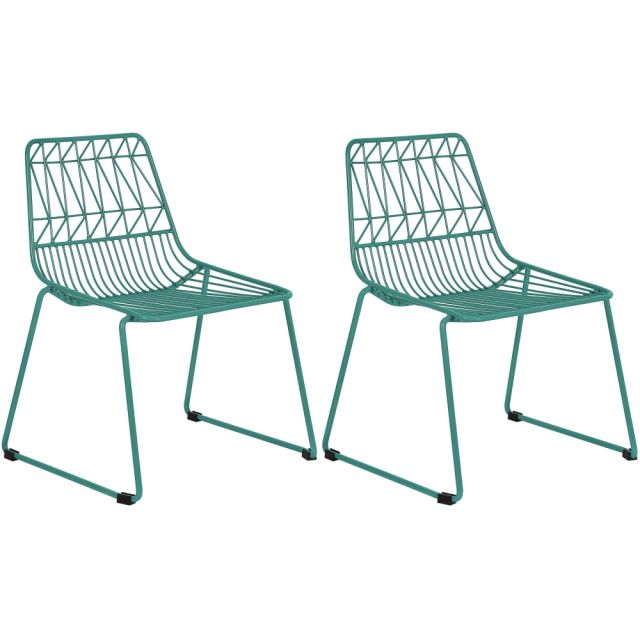 Ace Childrens Wire Activity Chairs, Teal, Set Of 2 Chairs MPN:236201