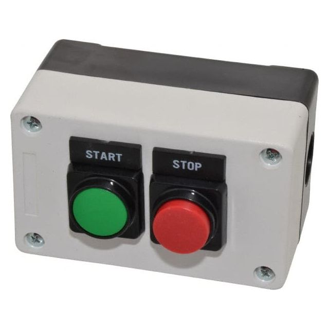 Push-Button Control Station: 1NO/1NC, Start & Stop MPN:PBS212