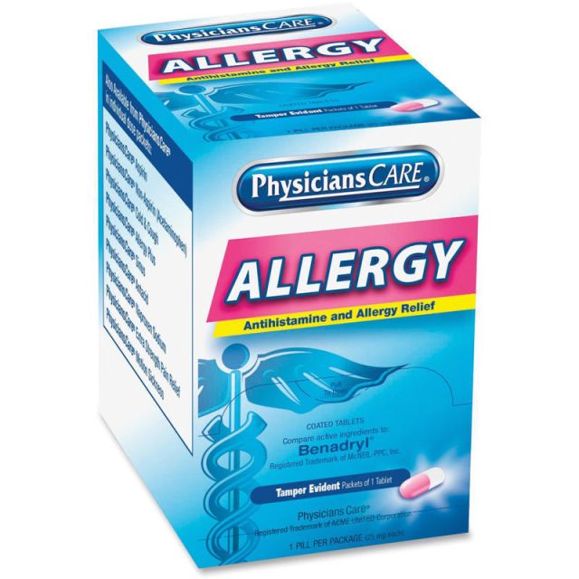 PhysiciansCare Allergy Relief Tablets, Box of 50 (Min Order Qty 3) MPN:90036