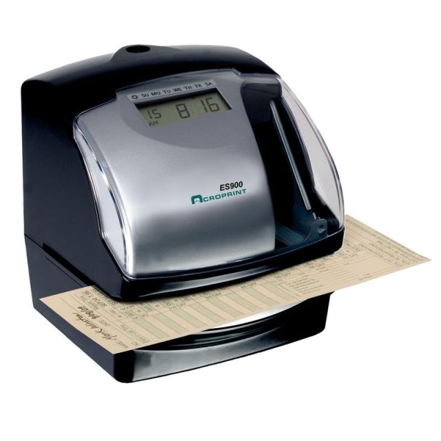 Acroprint ES900 Electronic Stamp/Time Recorder, Black/Gray MPN:01-0209-000