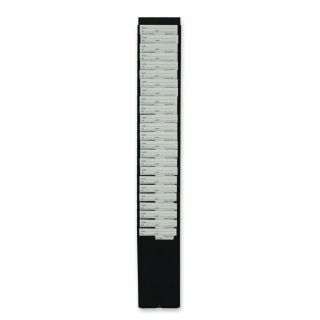 Acroprint M120R Expanding Time Card Rack, 25 Pockets, 26.5in x 4in x 2.25in, Black (Min Order Qty 2) MPN:810120000