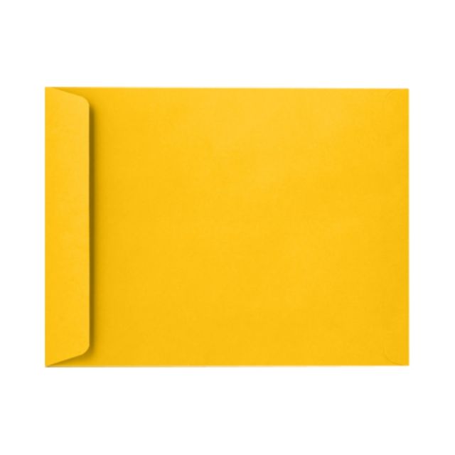 LUX Open-End Envelopes, 6in x 9in, Peel & Press Closure, Sunflower Yellow, Pack Of 50 (Min Order Qty 2) MPN:EX1644-12-50