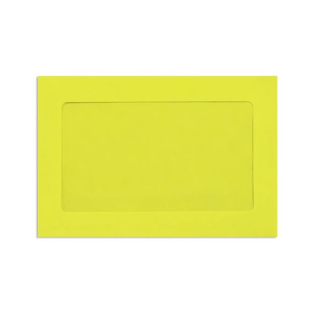 LUX #6 1/2 Full-Face Window Envelopes, Middle Window, Gummed Seal, Citrus, Pack Of 50 (Min Order Qty 2) MPN:FFW-69-L20-50