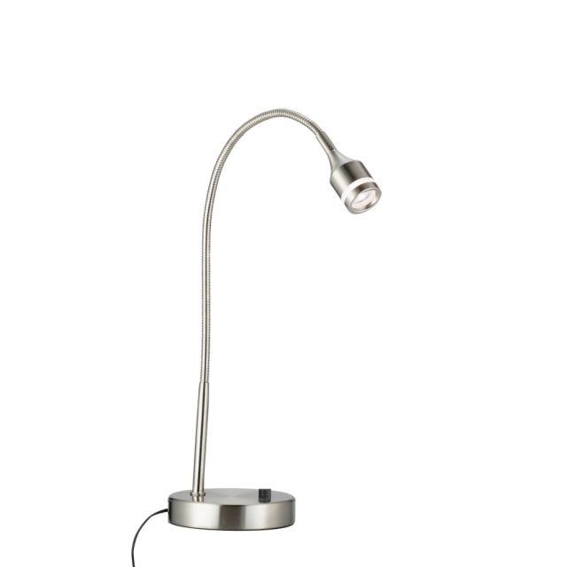 Adesso Prospect LED Gooseneck Desk Lamp, Adjustable Height, 18inH, Satin MPN:3218-22