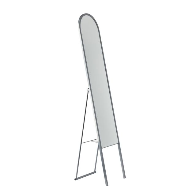 Adesso Adeline Rectangle Floor Mirror, 64inH x 14-3/4inW x 14-3/4inD, Silver MPN:WK2037-22