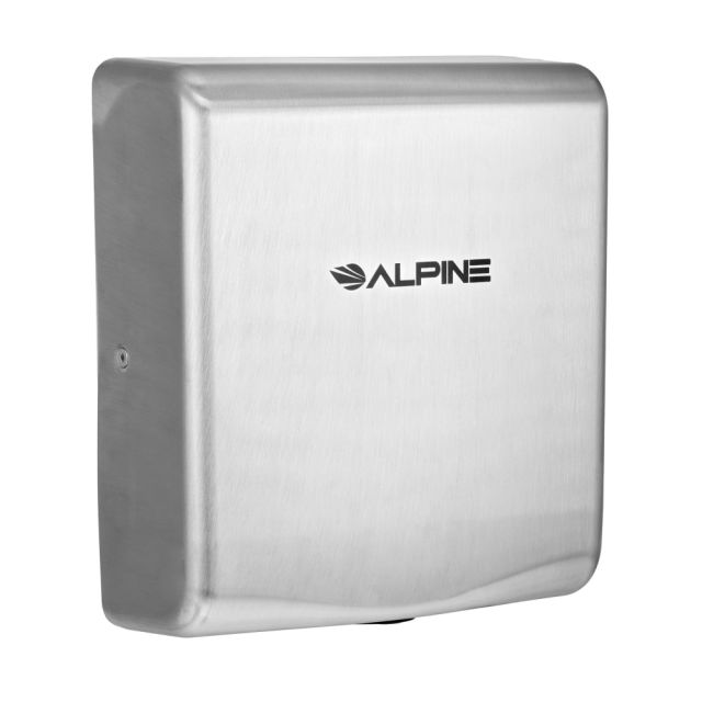 Alpine Industries Willow 120 Volt Steel Electric Commercial Stainless Steel Automatic Touchless Hand Dryer MPN:405-10-SSB