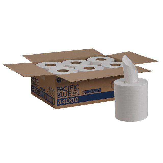 Pacific Blue Select by GP PRO 2-Ply Center-Pull Paper Towels, 520 Sheets Per Roll, Pack Of 6 Rolls MPN:44000