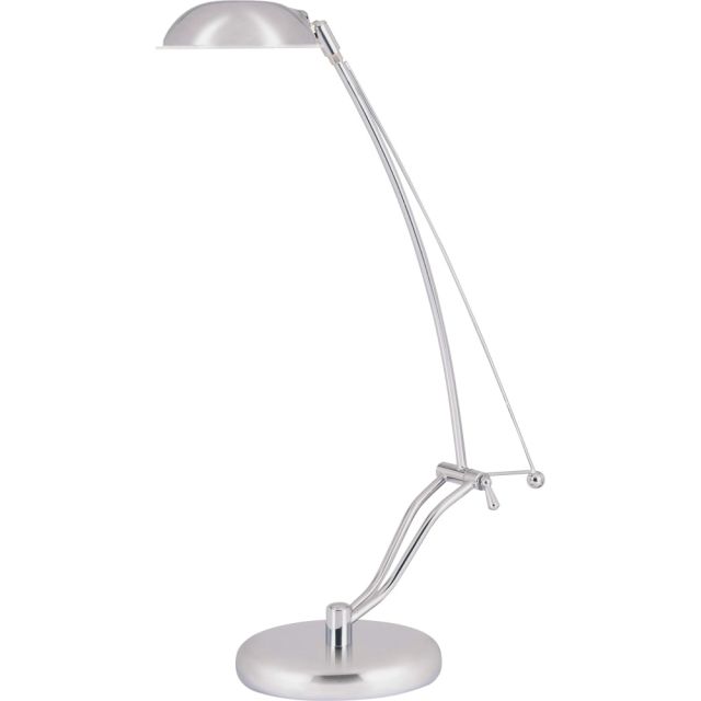 Lorell LED Contemporary Adjustable Desk Lamp, Chrome 99950