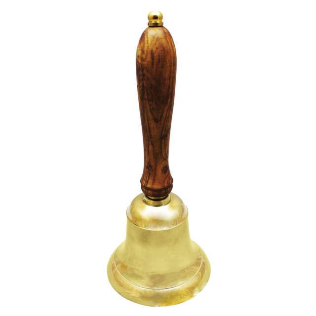 Affluence Unlimited School Hand Bell, 10in, Gold MPN:AU-01107