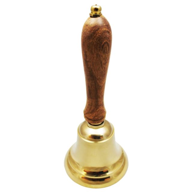 Affluence Unlimited School Hand Bell, 8 1/2in, Gold (Min Order Qty 2) MPN:AU-48102