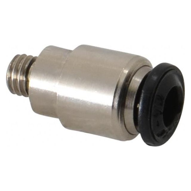 Push-To-Connect Tube to Metric Thread Tube Fitting: Male with Internal Hex, Straight, M5 Thread MPN:50010N-4-M5