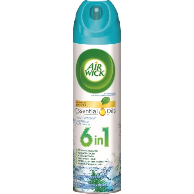 Air Wick Aerosol Spray Air Freshener, Fresh Waters Scent, 8 Oz. (Min Order Qty 33) MPN:CB770021EA