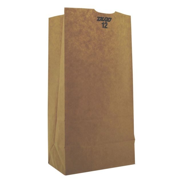 General #12 Heavy-Duty Paper Grocery Bags, 50 lb, 4 1/2inH x 7 1/16inW x 13 3/4inD, Kraft, Pack Of 500 Bags (Min Order Qty 2) MPN:BAGGH12