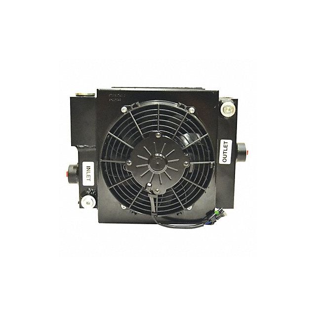 Forced Air Oil Cooler 12VDC 2 to 30 gpm MPN:D10-12-BP25