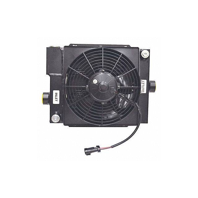 Forced Air Oil Cooler 12VDC 4 to 50 gpm MPN:D20-12-BP25