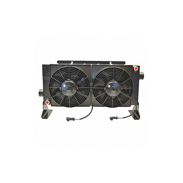 Forced Air Oil Cooler 12VDC 8 to 80 gpm MPN:D45-12-BP30