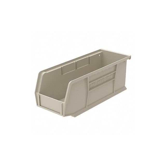 F8685 Hang and Stack Bin Stone Plastic 4 in 30224STONE Material Handling