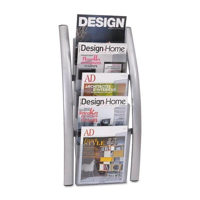 Pamphlet & Literature Displays, Type: Literature Holder , Number of Compartments: 5.000 , Overall Width: 13 , Overall Depth: 3-1/2 (Inch) MPN:ABADDICE5M