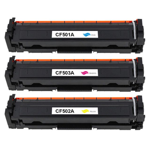 M&A Global Remanufactured Cyan, Magenta, Yellow Toner Cartridge Replacement For HP 202A, Pack Of 3, CF501A, CF502A, CF503A MPN:CF501A-02A-03A CMA