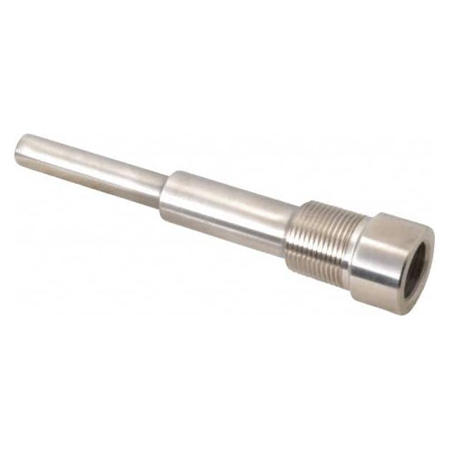 6 Inch Overall Length, 3/4 Inch Thread, 316 Stainless Steel Standard Thermowell MPN:.75-260S-U=4.5