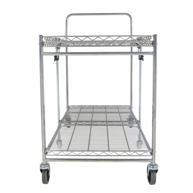 Bostitch Large Stow-Away Folding Cart, 39in x 23-1/2in x 37-1/2in, Chrome MPN:BSAC-LGCR