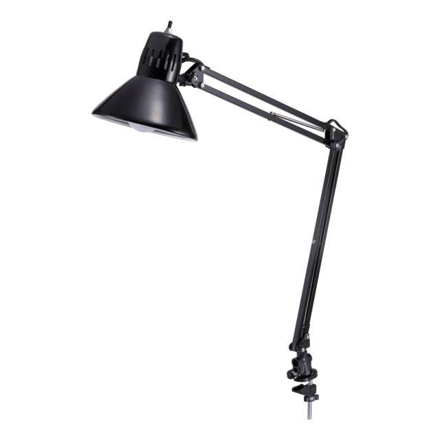 Bostitch Swing Arm LED Desk Lamp With Clamp, 36inH, Black (Min Order Qty 2) MPN:VLF100