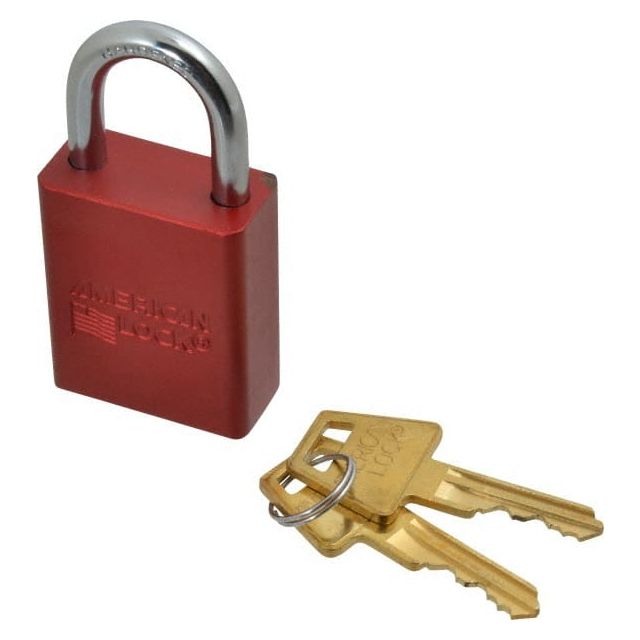 Lockout Padlock: Keyed Different, Aluminum, 1