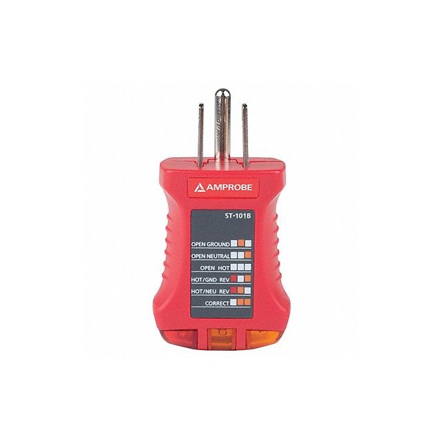 Receptacle Tester GFCI 110 to 125V AC MPN:ST-102B