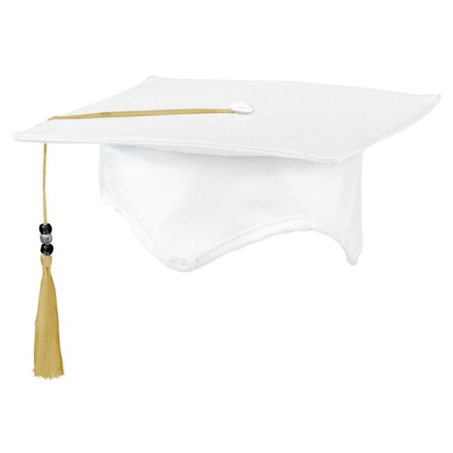 Amscan Autograph Graduation Hats With Pens, White, Pack Of 2 Hats (Min Order Qty 4) MPN:255001