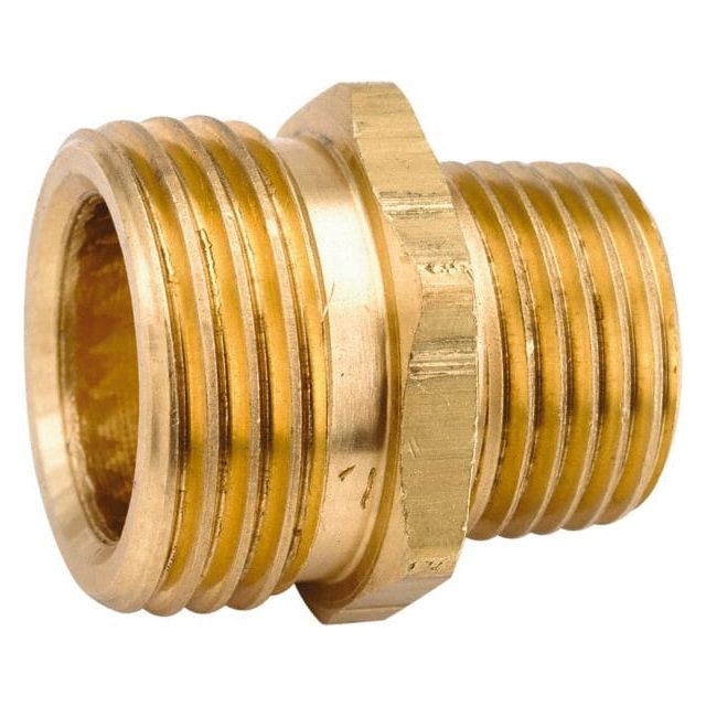 Male Garden Hose x MIP with SWT Tap: Male Hose to Male Pipe, Brass MPN:707478-120808
