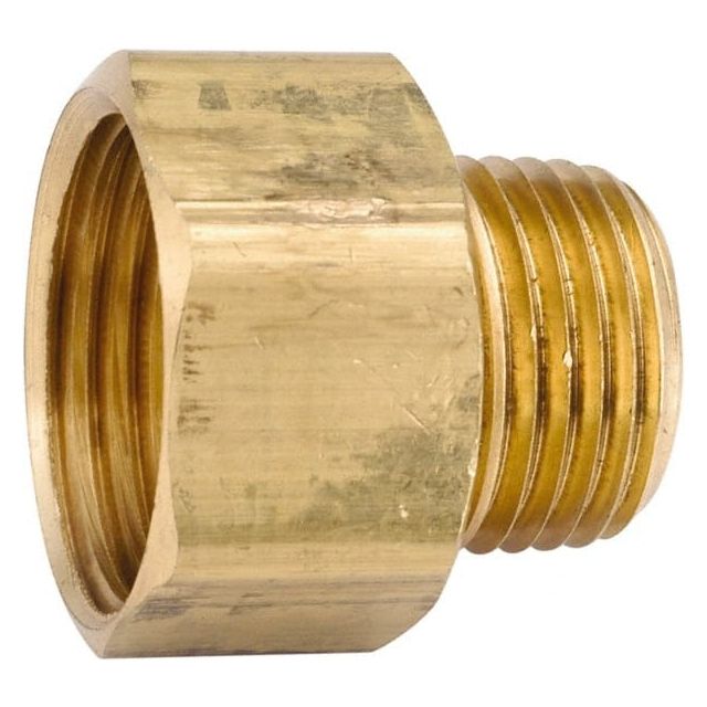 Female Garden Hose x MIP with FIP Tap: Female Hose to Male Hose, Brass MPN:757484-121208